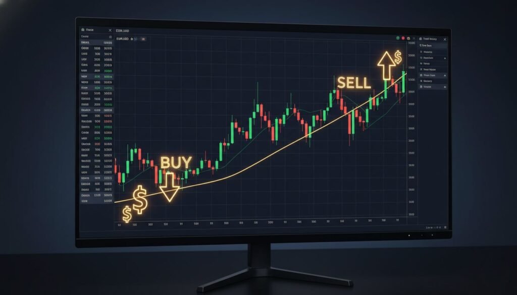 eur usd moving average trading signals on forex chart