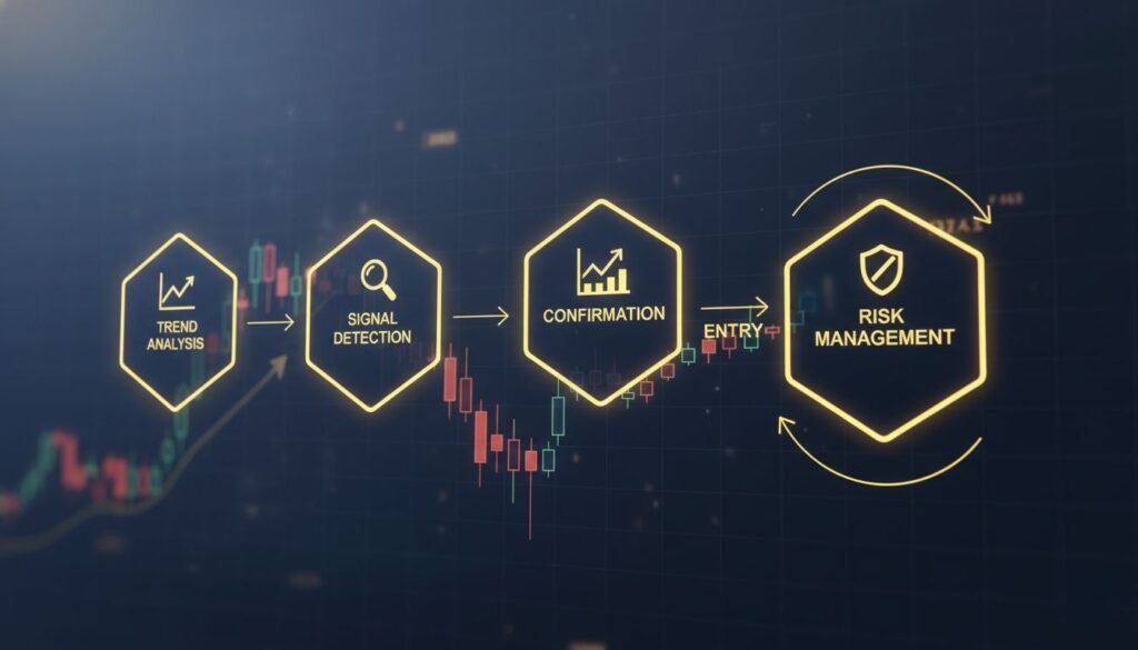 Step-by-step process for identifying forex trend reversals